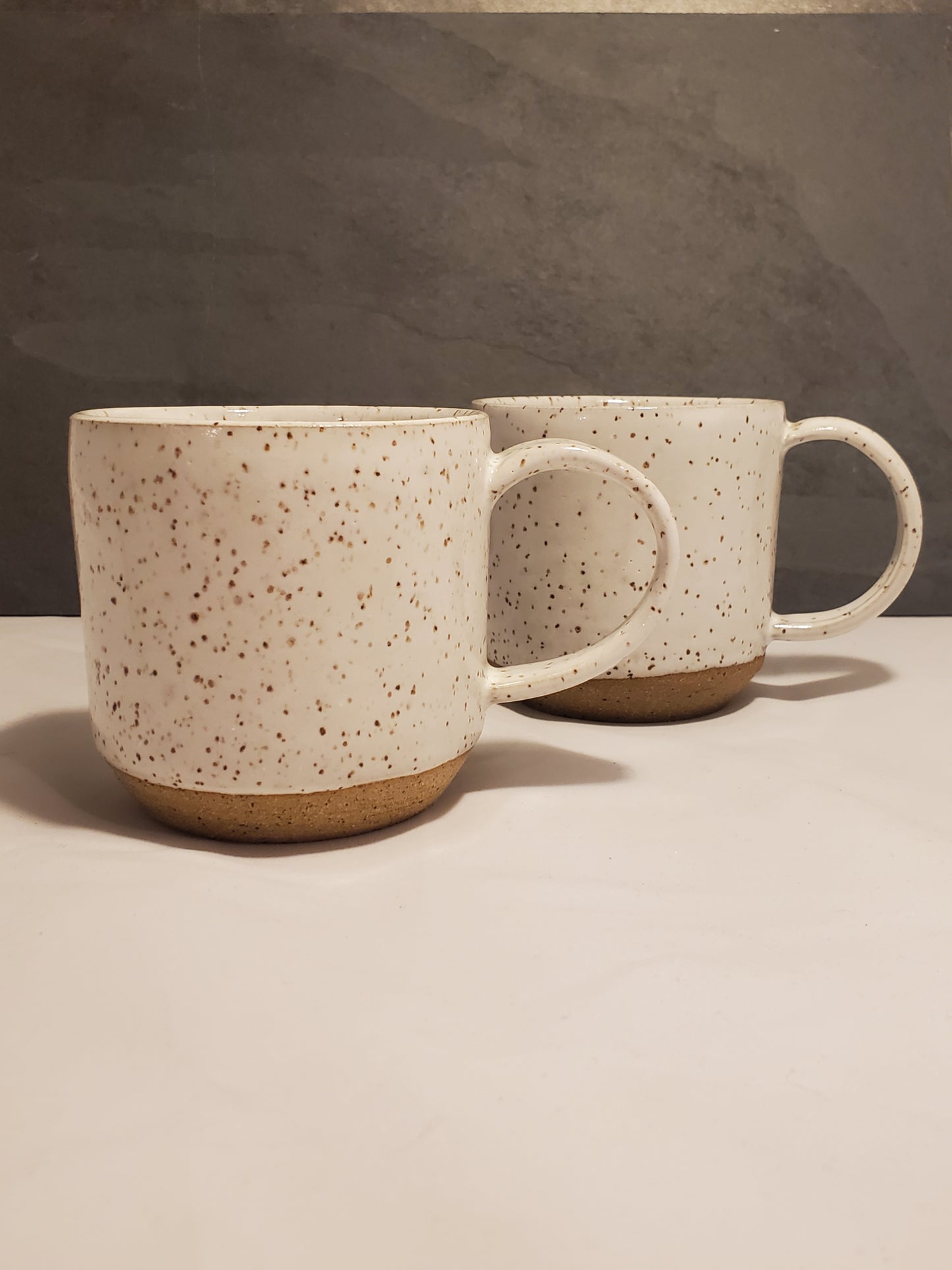 Front Range Modern Speckle Mug - White // Colorado Pottery