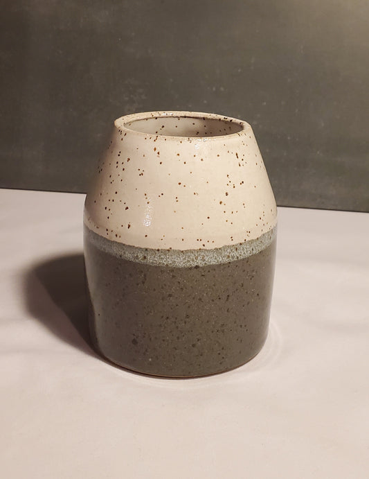 Rocky Mountain Blue Spruce Vase - Small, Modern // Colorado Pottery