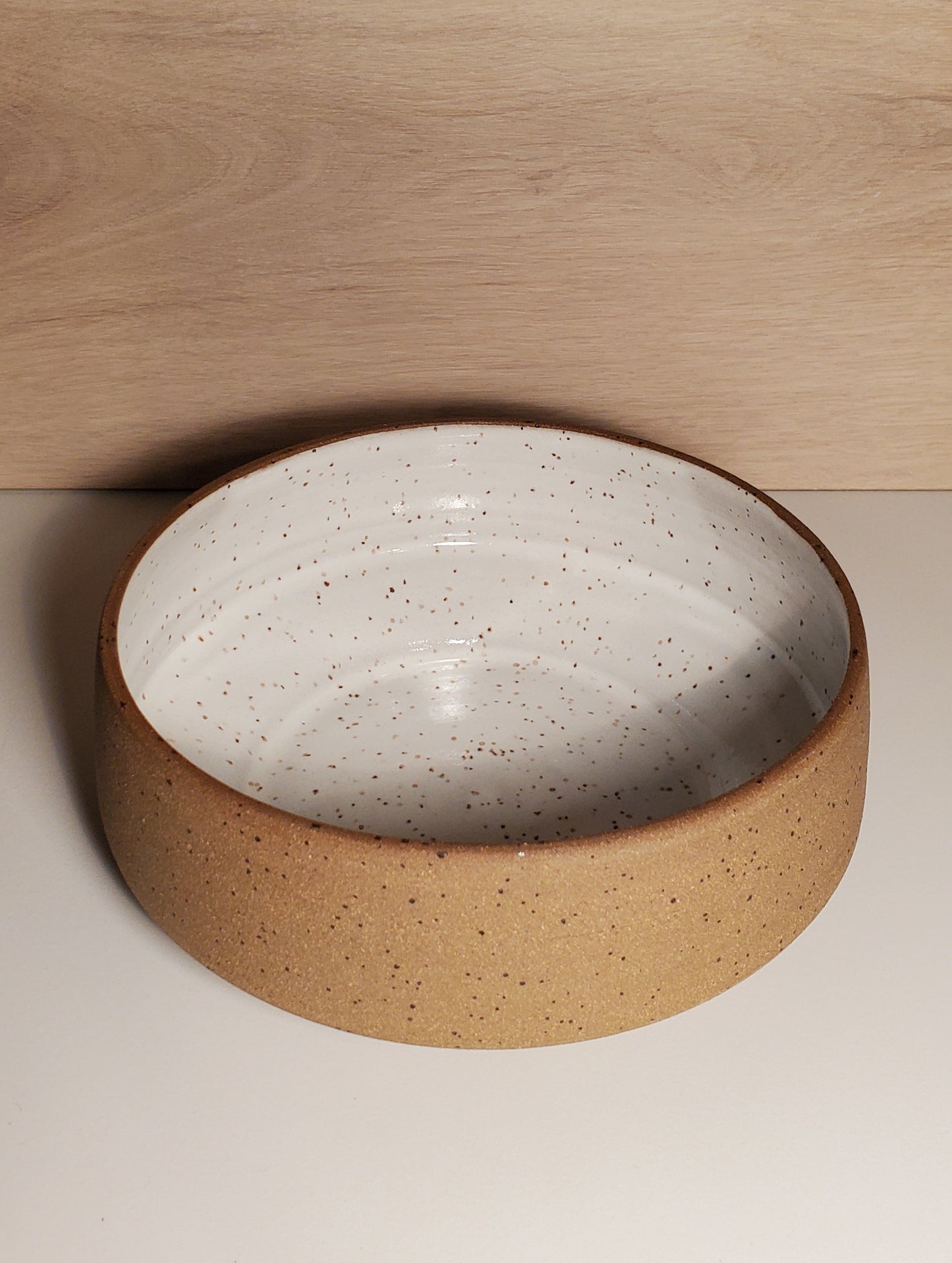 Front Range Modern Speckle Statement Bowl - White