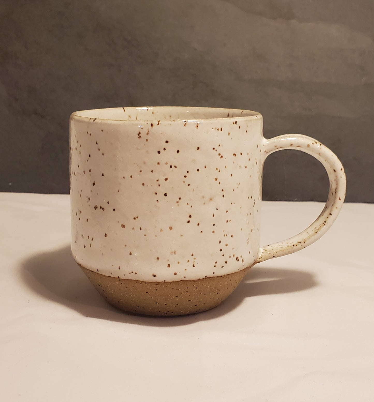 Front Range Modern Speckle Mug - White // Colorado Pottery