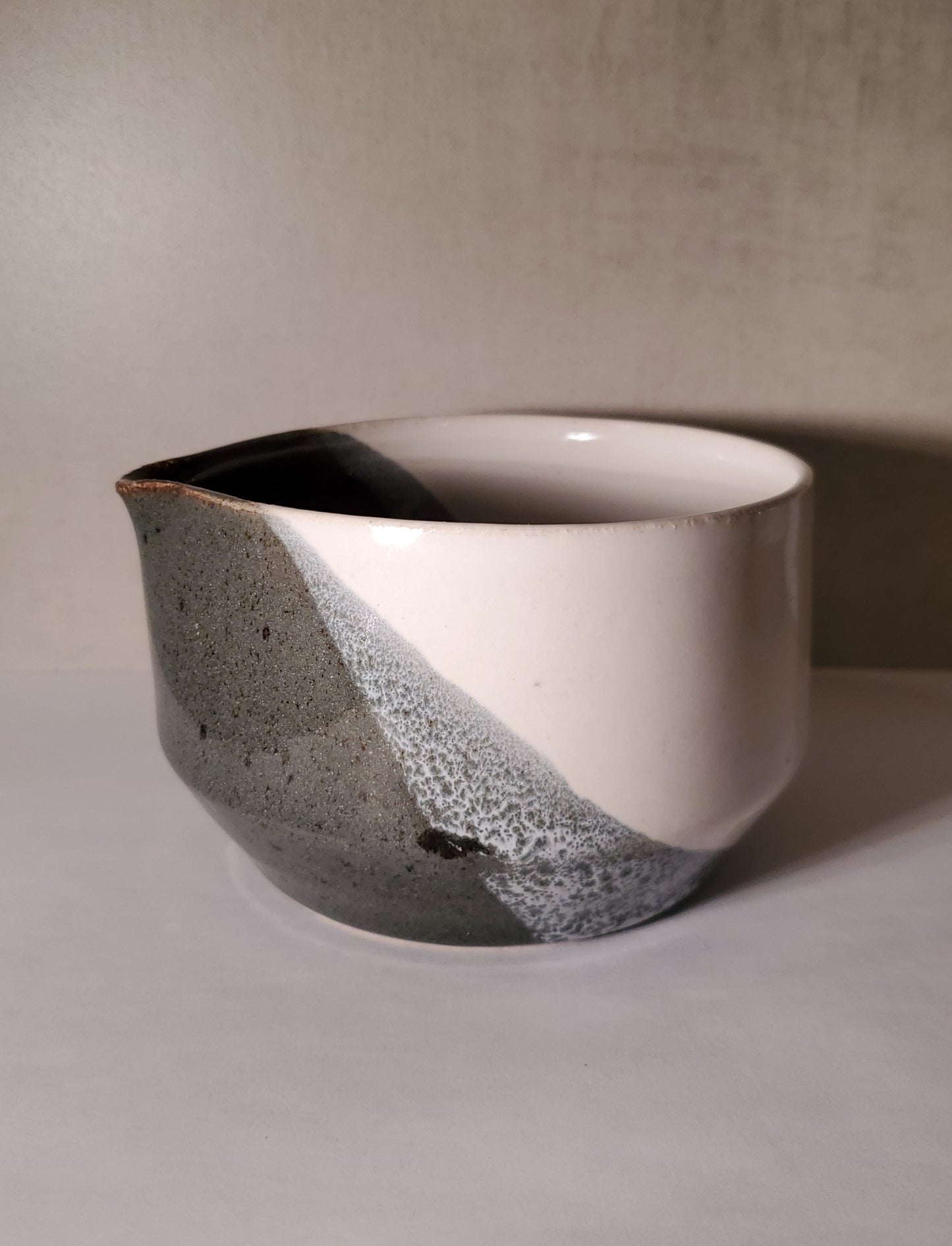 Modern Matcha Bowl - Blue Spruce Glaze - Ceramic Chawan