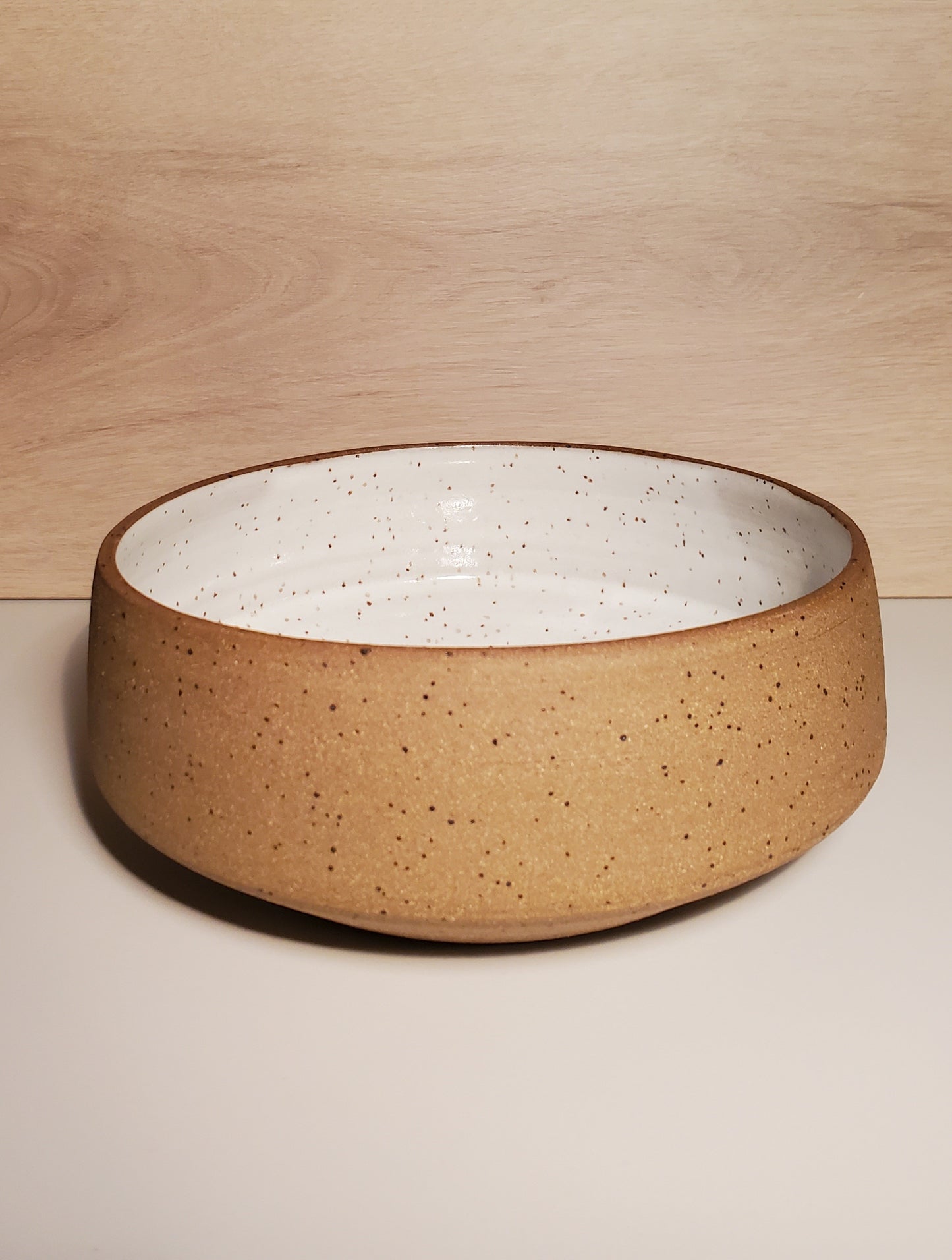 Front Range Modern Speckle Statement Bowl - White