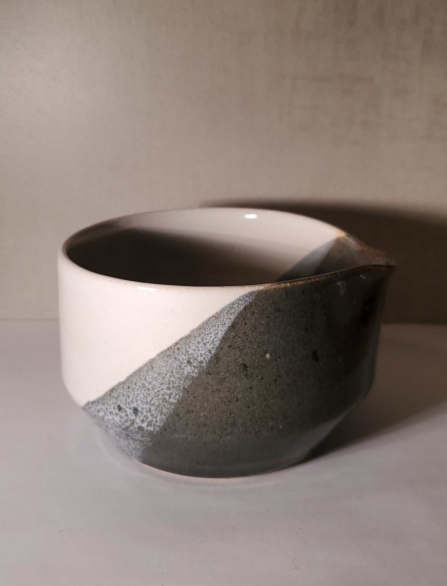 Modern Matcha Bowl - Blue Spruce Glaze - Ceramic Chawan