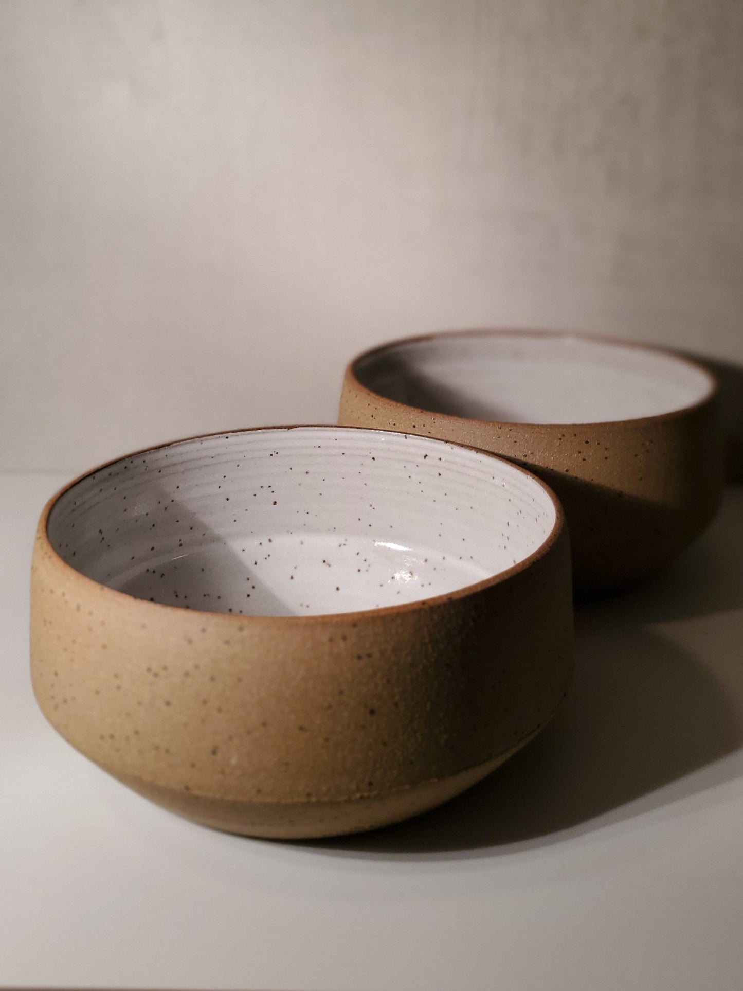 Modern Speckle Everyday Bowl - White